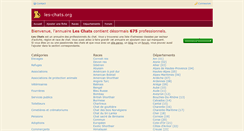 Desktop Screenshot of les-chats.org