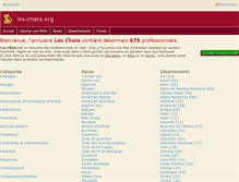 Tablet Screenshot of les-chats.org